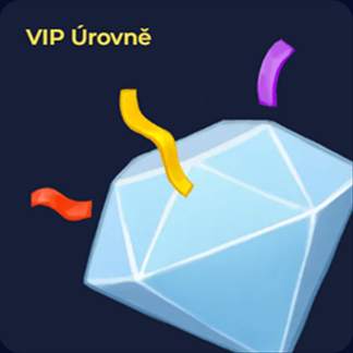 VIP úrovně s diamantem a konfetami