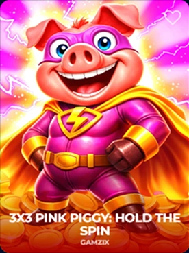 3x3 Pink Piggy: Hold the Spin slot game sGamzix